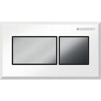 Vandens nuleidimo mygtukas Geberit Square, baltas/matinis chromas 116051KT1