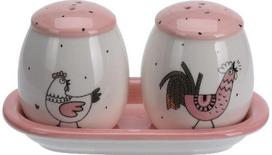 Druskinė ir pipirinė su padėkliuku CHICKEN&ROOSTER