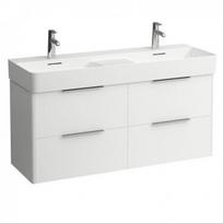 Spintelė dvigubam praustuvui Laufen Base 118 cm, balta blizgi H4025341102611