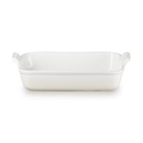 "Le Creuset" stačiakampio formos "Heritage Stoneware" 32x24cm / 4L balta