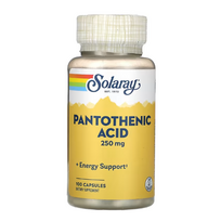 Solaray Panthothenic Acid 250 mg 100 caps