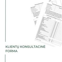 Kliento konsultacinė forma elektrostimuliacijos procedūroms