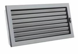 Grotelės VENTLAB 450x220, reguliuojamos žaliuzės, juodos