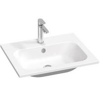 Akmens masės praustuvas Ravak Chrome Slim 60x49 cm, baltas blizgus, XJG01160001