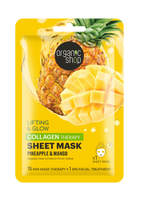 Lakštinė veido kaukė ORGANIC SHOP Ananasas ir Mango, 1 vnt