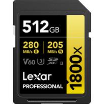 Lexar atm.korta SD 512GB SDXC 1800x R280/W210