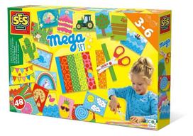 Mokausi kirpti - SES CREATIVE - Hobis 3 - 6 - Mega rinkinys - Smulkioji motorika - 48 pratybų lapai - Amžius: 3+