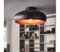 Eglo 55248 - Lubinis šviestuvas MOGANO 1xE27/60W/230V juoda