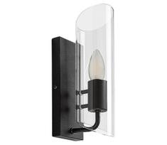 Rabalux 75027 - Sieninis vonios šviestuvas TEODORO 1xE14/12W/230V IP44 juoda