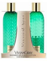 Vivian Gray dušo gelis ir kūno losjonas bergamotė, citrinžolė Vivian Gray Gemstone 2x300ml
