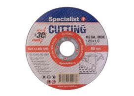 Diskas SPECIALIST+ metalo pjauti CUTTING 125x1x22 mm