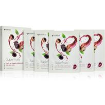KORIKA SuperFruits Acai Berry - Set of 5 Anti-pollution Face Sheet Masks veido kaukių rinkinys sumažinta kaina Acai berry