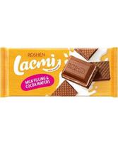 Pieniškas šokoladas ROSHEN, Lacmi, su pieniniu įdaru ir vafliais, 90 g