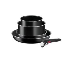 Tefal - Virtuvės indų rinkinys 5 vnt. INGENIO EASY COOK & CLEAN BLACK