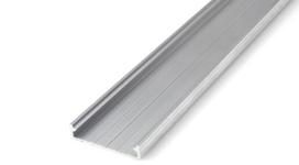 Aliuminio profilis Solis LED juostelėms - neapdorotas sidabrinis - 1 m Srebrny, Srebrny