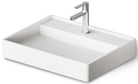 Praustuvas Paa Infinity 600 SilkSTONE® 60x47 cm, balta matinė, IINFSM/00