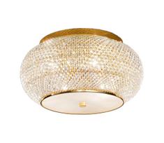 Ideal Lux - Krištolinis lubinis šviestuvas PASHA 6xE14/40W/230V diametras 40 cm auksas