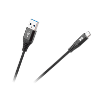 REBEL USB - micro USB kabelis 0.5m Juodas