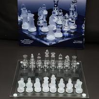 Elegantiškas stiklo ir krištolo šachmatų rinkinys: Puikiai tinka strategijos mylėtojams ir kolekcionieriams – ideali Velykų dovana ir puošmena Crystal Glass Chess