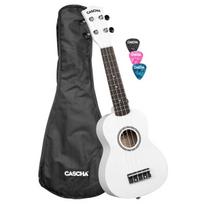 Soprano ukulelė Cascha Linden balta HH 3967