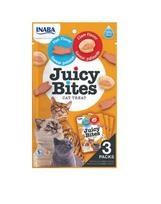 INABA Juicy Bites drėgni žuvies ir moliuskų skanėstai katėms 33,9 g (3x11,3 g)