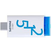 PHILIPS USB-C 3.2 Gen 1 Flash Drive, Ocean Blue, 512GB