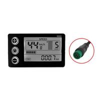Elektrinis dviračio ekranas 24 V / 36 V / 48 V vandeniui atsparus LCD ekranas S866 valdiklio skydelio prietaisų skydelio ekranas, skirtas elektroniniam paspirtukui