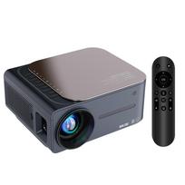 1080P projektorius Namų kino vaizdo filmų projektorius 2.4G/5G WiFi BT5.0 Android 9.0(2G+16G) Palaikymas US Plug pilka