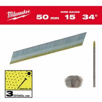 4932492580 MILWAUKEE NERŪDIJANČIO PLIENO (INOX) APDAILOS VINYS 15G, D TIPO (50 MM, 2500 VNT.)