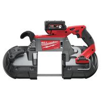4933448195 MILWAUKEE M18CBS125-502 C Juostinis pjūklas 2x5.0Ah
