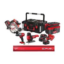 4933481015 MILWAUKEE AKUMULIATORINIŲ ĮRANKIŲ RINKINYS M18 FPP4L-124P (18 V, 4 X 12,0 AH)
