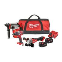 MILWAUKEE ĮRANKIŲ RINKINYS M18 BLH / CBLPD / FSAG125X (2 X 5.0 AH, ĮKROVIKLIS, KREPŠYS)