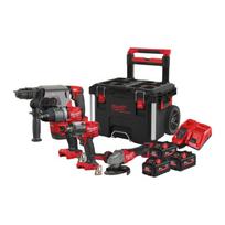 4933479535 MILWAUKEE AKUMULIATORINIŲ ĮRANKIŲ RINKINYS M18 FPP4A2-553P (4 ĮRANKIAI, 3 X 5,5 AH)