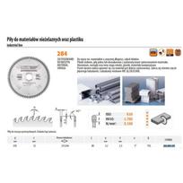 284.080.10P CMT HM 250x32x3,2/2,5 Z 80 pjūklo diskas, skirtas spalvotosioms medžiagoms ir plastikams....
