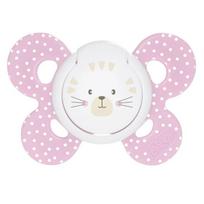 Chicco  6-12 mėn. čiulptukas su sterilizavimo dėklu  PHYSIO COMFORT, ortodontinis, "Mum effect" silikono