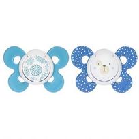 Chicco  6-12 mėn. čiulptukas su sterilizavimo dėžute  PHYSIO COMFORT, ortodontinis, "Mum effect" silikono