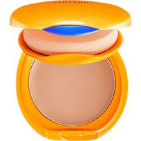Shiseido Expert Sun Protector Tanning Compact Foundation SPF10 vandeniui atsparus kompaktinis makiažo pagrindas pildomasis atspalvis Honey 12 g