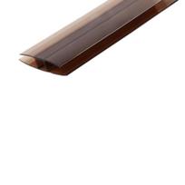 Polikarbonato sujungimo profilis H - 16 mm x 4000 mm (bronza)