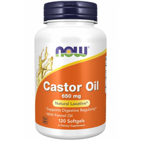 Now Foods Castor Oil 650 mg 120 softgels