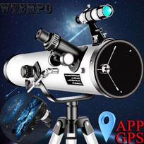 Teleskopas Astronominis Profesionalus Priartinimas 875 kartų HD naktinis matymas gilioje erdvėje žvaigždės vaizdas Mėnulio meteorų dušas 1,44 colio naujas atnaujinimas