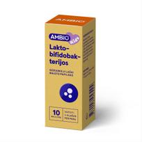 AMBIO KIDS LAKTO-BIFIDOBAKTERIJOS, lašai, 10 ml