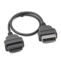 14PIN iki 16PIN OBD1 OBD2 kabelis OBDII diagnostikos skaitytuvo prailginimo adapteriai 14PIN iki 16PIN ilgintuvo kabelis