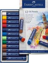 Aliejinės kreidelės FABER CASTELL GOFA CREATIVE STUDIO, 12 spalvų