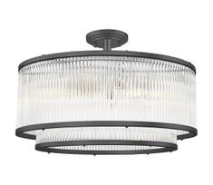 Zuma Line C0528-06H-P7AC - Sietynas ant stulpo SERGIO 6xE14/60W/230V juoda