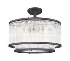 Zuma Line C0528-05H-P7AC - Sietynas ant stulpo SERGIO 5xE14/60W/230V juoda