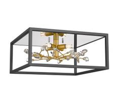 Zuma Line C0578-04A-B5TF - Lubinis šviestuvas SPRING 4xG9/33W/230V juoda/auksas