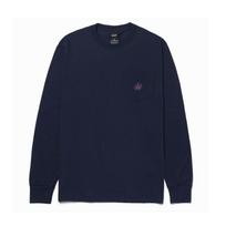HUF Green Buddy Pocket Longsleeve Navy - Dydis M (TS01664-NAVY Džemperiai)