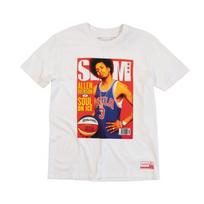 Mitchell & Ness NBA Slam Tee Allen Iverson Philadelphia 76ers White - Dydis M (BMTRINTL1059-P76WHITAIV Marškinėliai)