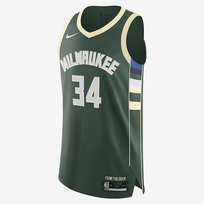 Nike Giannis Antetokounmpo Bucks Icon Edition NBA Authentic Jersey - Dydis 40 (CW3451-324 Marškinėliai)
