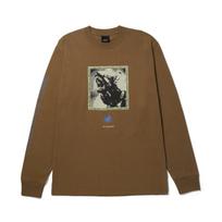 HUF Beware Longsleeve Camel - Dydis M (TS02184-CAMEL Džemperiai)